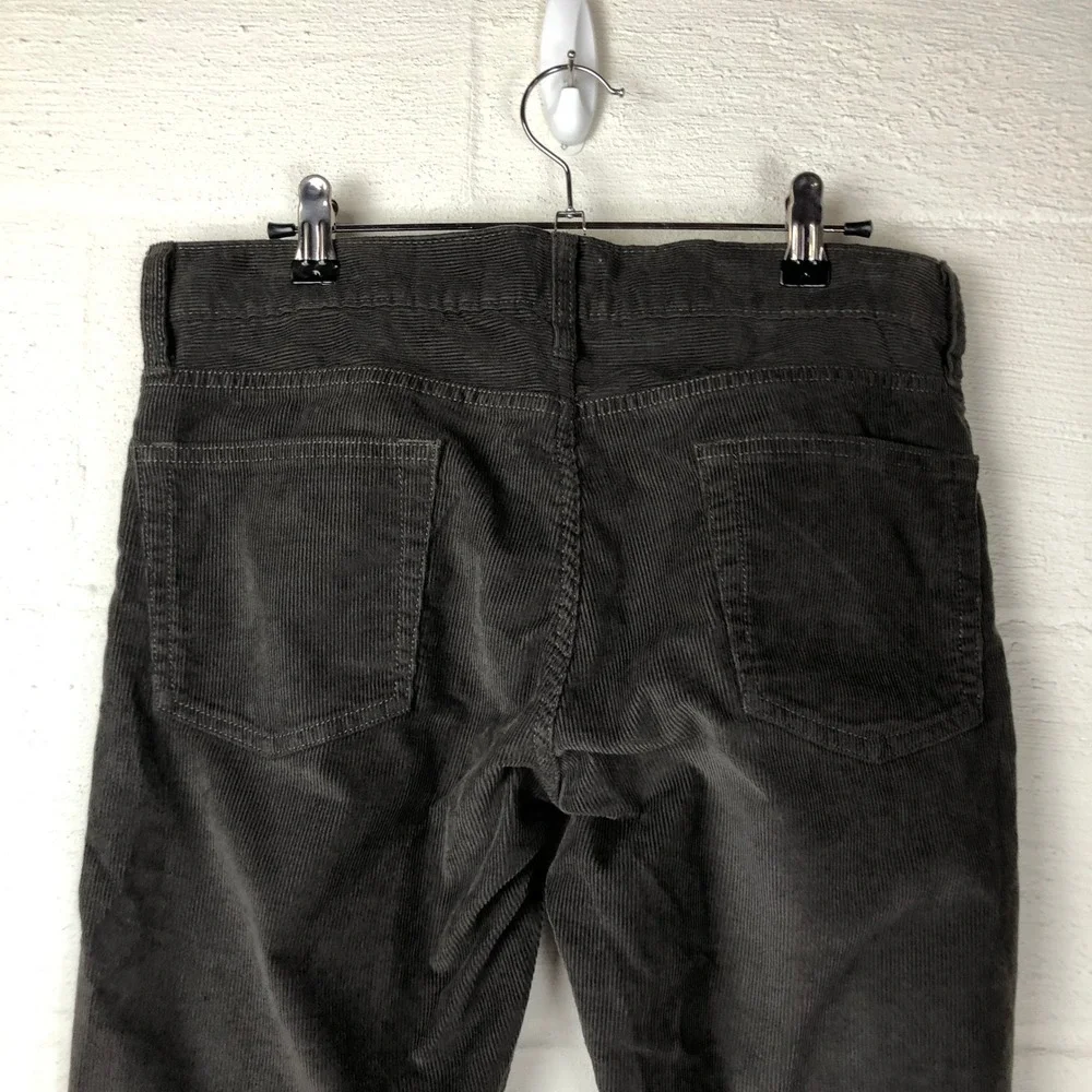 NEW J. Crew Mens 484 Slim-Fit Pant in Corduroy‎ Size W30 L30 Green Grey Office